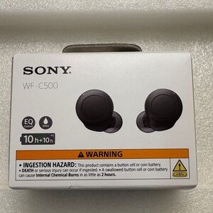 Sony WF-C500 Earbuds - Dark Gray